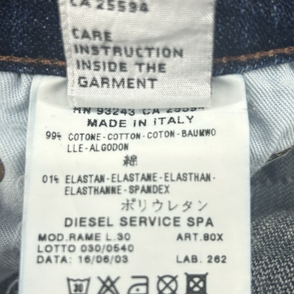 Diesel Vintage Jeans Women Size 28 Blue Denim Casual Made In Italy - Picture 5 of 10